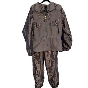 Vintage Outbrook Nylon & Polyester Two-Piece Windbreaker Set M (8/10)